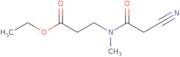 Ethyl 3-(2-cyano-N-methylacetamido)propanoate