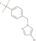 4-Bromo-1-{[4-(trifluoromethyl)phenyl]methyl}-1H-pyrazole