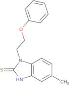 5-Methyl-1-(2-phenoxyethyl)-1H-1,3-benzodiazole-2-thiol