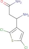 (3S)-3-Amino-3-(2,5-dichlorothiophen-3-yl)propanamide