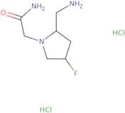 2-[(2S,4S)-2-(Aminomethyl)-4-fluoropyrrolidin-1-yl]acetamide dihydrochloride