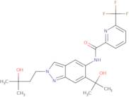 N-[2-(3-Hydroxy-3-methylbutyl)-6-(2-hydroxypropan-2-yl)-2H-indazol-5-yl]-6-(trifluoromethyl)pyridi…