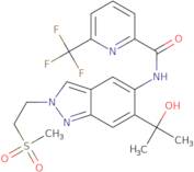 N-[6-(1-Hydroxy-1-methyl-ethyl)-2-(2-methylsulfonylethyl)indazol-5-yl]-6-(trifluoromethyl)pyridine…