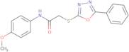 N-(4-Methoxyphenyl)-2-[(5-phenyl-1,3,4-oxadiazol-2-yl)sulfanyl]acetamide