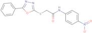 N-(4-Nitrophenyl)-2-[(5-phenyl-1,3,4-oxadiazol-2-yl)sulfanyl]acetamide