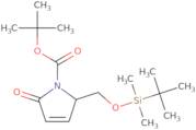 tert-Butyl (2S)-2-({[tert-butyl(dimethyl)silyl]oxy}methyl)-5-oxo-2,5-dihydro-1H-pyrrole-1-carboxyl…