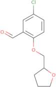 5-Chloro-2-(oxolan-2-ylmethoxy)benzaldehyde