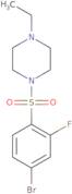 1-(4-Bromo-2-fluorobenzenesulfonyl)-4-ethylpiperazine