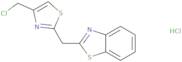 2-{[4-(Chloromethyl)-1,3-thiazol-2-yl]methyl}-1,3-benzothiazole hydrochloride