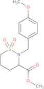 Methyl 2-(4-methoxybenzyl)-1,2-thiazinane-3-carboxylate 1,1-dioxide