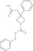 2-(1-((Benzyloxy)carbonyl)-3-phenylazetidin-3-yl)acetic acid