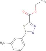 ethyl 5-(3-methylphenyl)-1,3,4-thiadiazole-2-carboxylate