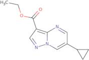 ethyl 6-cyclopropylpyrazolo[1,5-a]pyrimidine-3-carboxylate