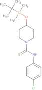 -4Tert-Butyldimethylsilyl)Oxy)-N-(4-Chlorophenyl)Piperidine-1-Carbothioamide