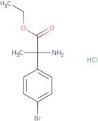 Ethyl 2-amino-2-(4-bromophenyl)propanoate hydrochloride