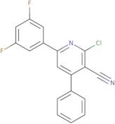 2-Chloro-6-(3,5-difluorophenyl)-4-phenylnicotinonitrile