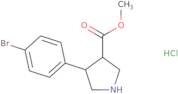 Rel-methyl (3R,4S)-4-(4-bromophenyl)pyrrolidine-3-carboxylate hydrochloride