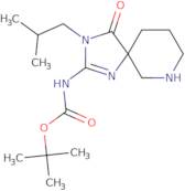 tert-Butyl (3-isobutyl-4-oxo-1,3,7-triazaspiro[4.5]dec-1-en-2-yl)carbamate