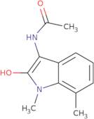 N-(2-Hydroxy-1,7-dimethyl-1H-indol-3-yl)acetamide