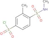 3-Methyl-4-(methylsulfamoyl)benzene-1-sulfonyl chloride