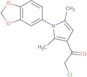 1-[1-(1,3-Dioxaindan-5-yl)-2,5-dimethyl-1H-pyrrol-3-yl]-2-chloroethan-1-one