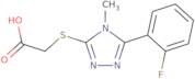 2-{[5-(2-Fluorophenyl)-4-methyl-4H-1,2,4-triazol-3-yl]sulfanyl}acetic Acid