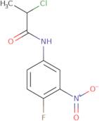 2-Chloro-N-(4-fluoro-3-nitrophenyl)propanamide