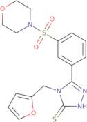 4-(2-Furylmethyl)-5-[3-(morpholin-4-ylsulfonyl)phenyl]-4H-1,2,4-triazole-3-thiol
