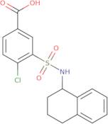 4-Chloro-3-[(1,2,3,4-tetrahydronaphthalen-1-ylamino)sulfonyl]benzoic acid