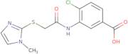 4-Chloro-3-{2-[(1-methyl-1H-imidazol-2-yl)sulfanyl]acetamido}benzoic acid