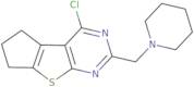 12-Chloro-10-(piperidin-1-ylmethyl)-7-thia-9,11-diazatricyclo[6.4.0.0,2,6]dodeca-1(12),2(6),8,10-t…