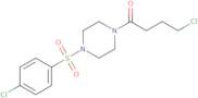 1-(4-Chlorobutanoyl)-4-[(4-chlorophenyl)sulfonyl]piperazine