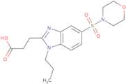 3-[5-(Morpholine-4-sulfonyl)-1-propyl-1H-1,3-benzodiazol-2-yl]propanoic acid