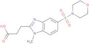 3-[1-Methyl-5-(morpholine-4-sulfonyl)-1H-1,3-benzodiazol-2-yl]propanoic acid