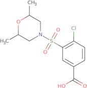 4-Chloro-3-[(2,6-dimethylmorpholin-4-yl)sulfonyl]benzoic acid