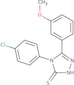 4-(4-Chlorophenyl)-5-(3-methoxyphenyl)-4H-1,2,4-triazole-3-thiol