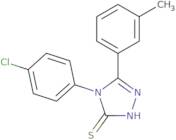 4-(4-Chlorophenyl)-5-(3-methylphenyl)-4H-1,2,4-triazole-3-thiol