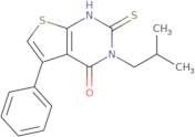 3-(2-Methylpropyl)-5-phenyl-2-sulfanyl-3H,4H-thieno[2,3-d]pyrimidin-4-one