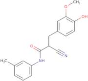 2-Cyano-3-(4-hydroxy-3-methoxyphenyl)-N-(3-methylphenyl)propanamide