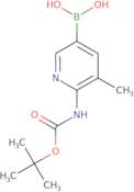 (6-((tert-Butoxycarbonyl)amino)-5-methylpyridin-3-yl)boronic acid