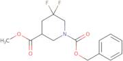 1-benzyl 3-methyl 5,5-difluoropiperidine-1,3-dicarboxylate