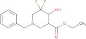 Ethyl 1-benzyl-5,5-difluoro-4-hydroxypiperidine-3-carboxylate