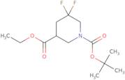 1-Tert-Butyl 3-Ethyl 5,5-Difluoropiperidine-1,3-Dicarboxylate