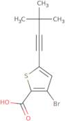 3-Bromo-5-(3,3-dimethylbut-1-yn-1-yl)thiophene-2-carboxylic acid