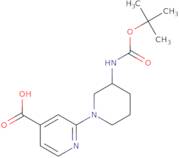 2-(3-((tert-Butoxycarbonyl)amino)piperidin-1-yl)isonicotinic acid