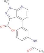 4-(3-Acetamidophenyl)-1-methyl-1H-pyrazolo[3,4-b]pyridine-3-carboxylic acid