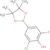 2-Chloro-6-fluoro-4-(4,4,5,5-tetramethyl-1,3,2-dioxaborolan-2-yl)phenol