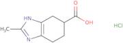 2-Methyl-4,5,6,7-tetrahydro-1H-1,3-benzodiazole-5-carboxylic acid hydrochloride