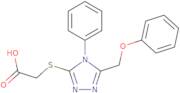 2-{[5-(Phenoxymethyl)-4-phenyl-4H-1,2,4-triazol-3-yl]sulfanyl}acetic acid