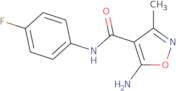 5-Amino-3-methyl-isoxazole-4-carboxylic acid (4-fluoro-phenyl)-amide